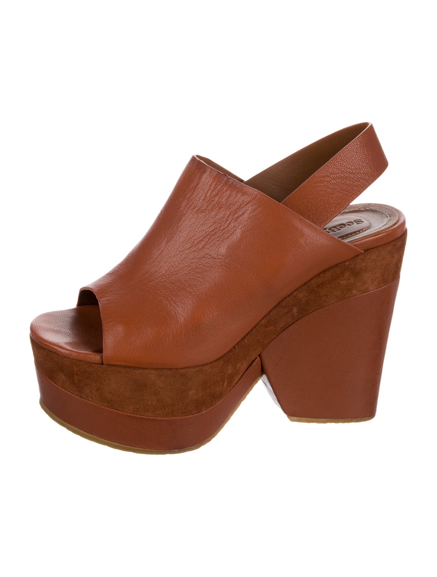 See by Chloé Leather Slingback Sandals