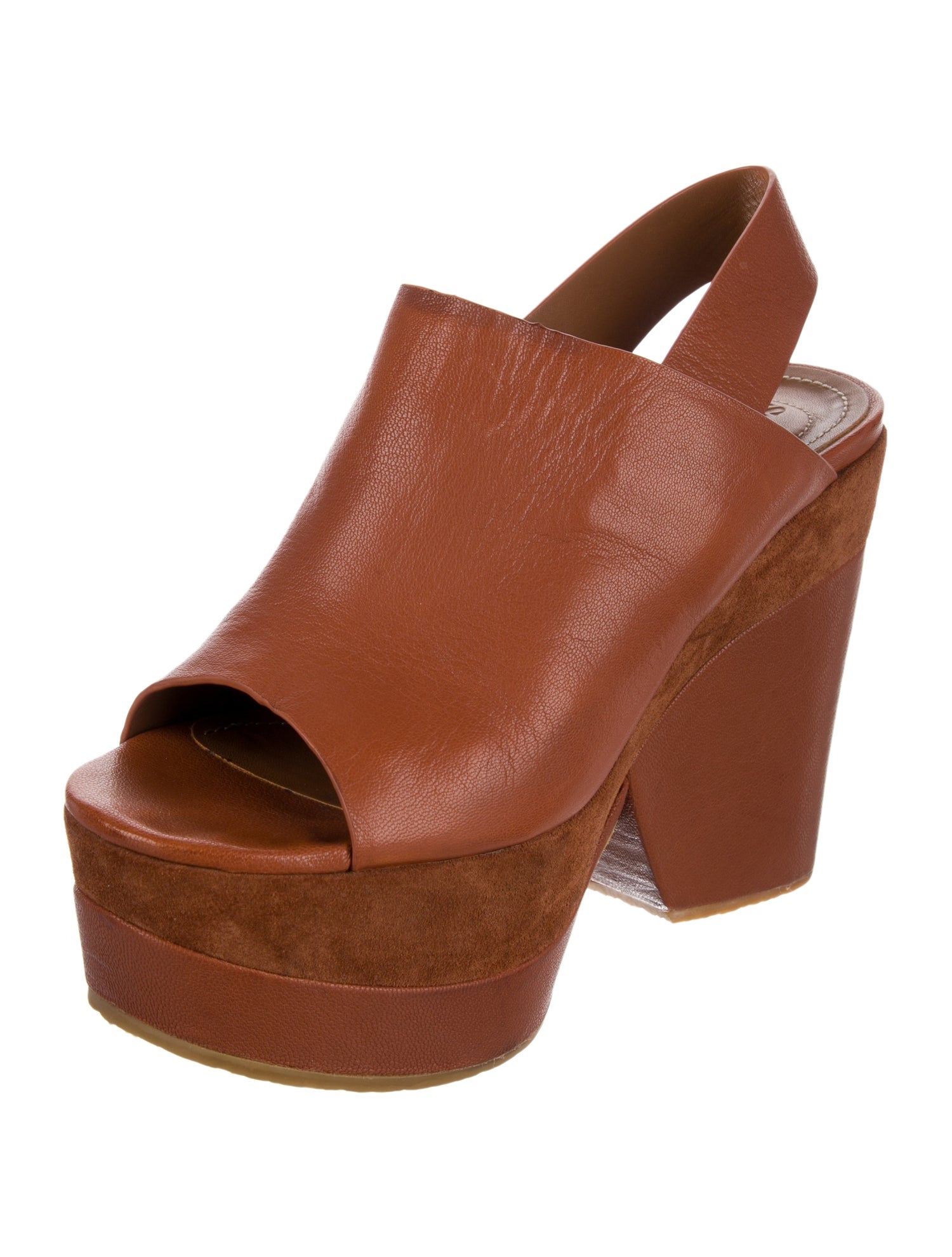 See by Chloé Leather Slingback Sandals