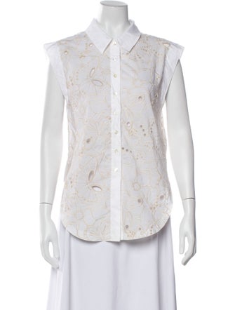 See by Chloé Sleeveless Button-Up Top