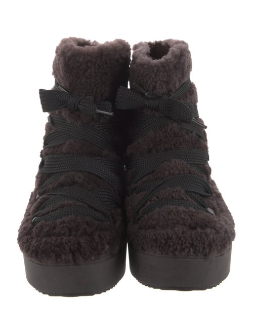 See by Chloé Shearling Lace-Up Boots
