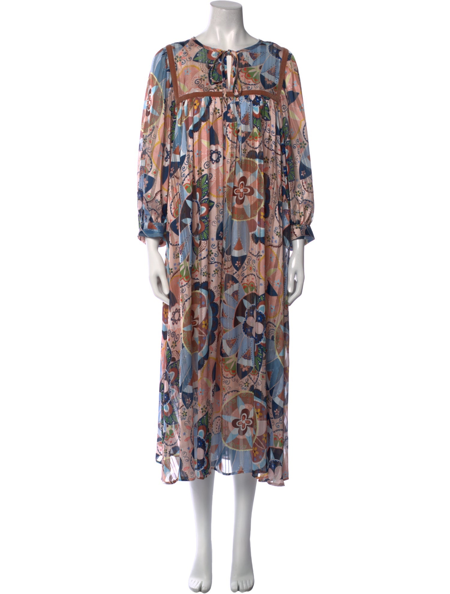 See by Chloé Printed Long Dress