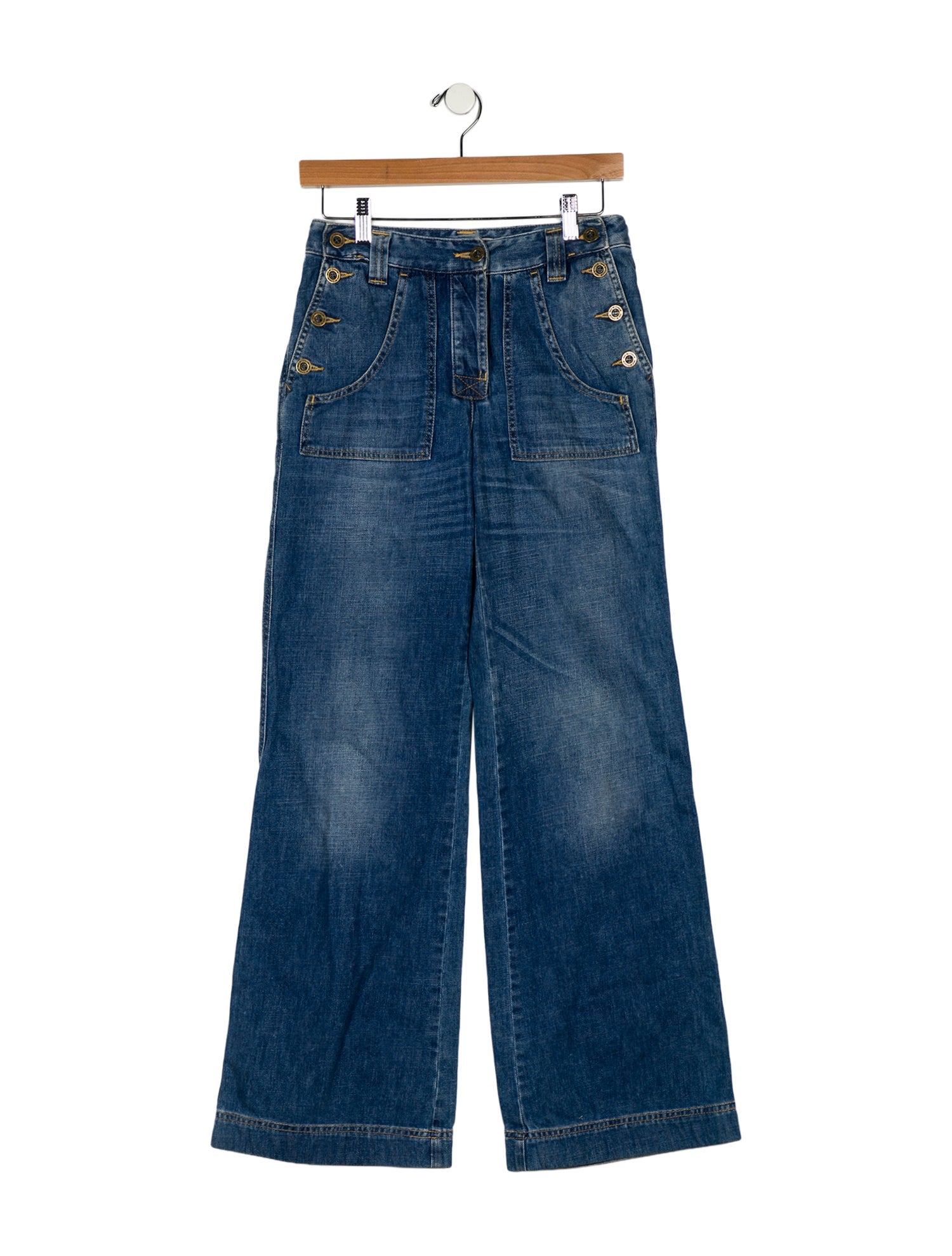 See by Chloé Mid-Rise Wide Leg Jeans