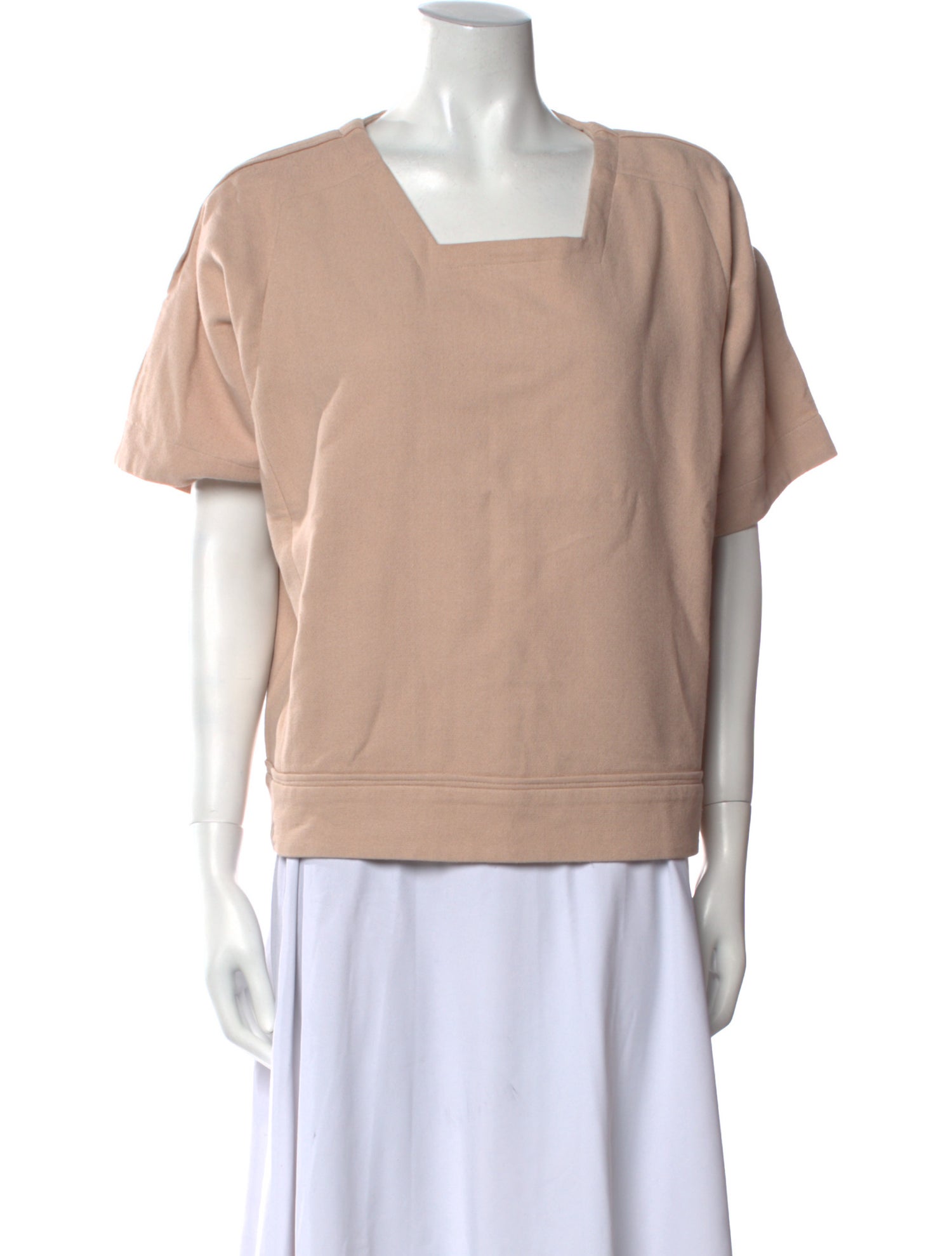 See by Chloé Square Neckline Short Sleeve T-Shirt