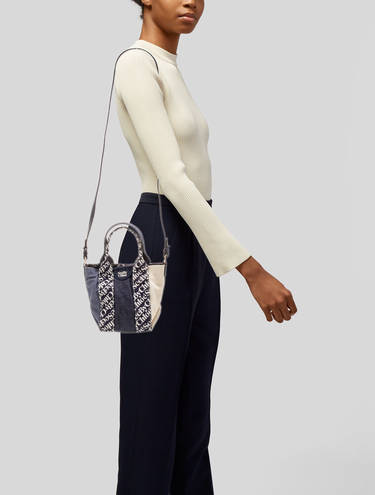 See by Chloé Denim Top Handle Bag
