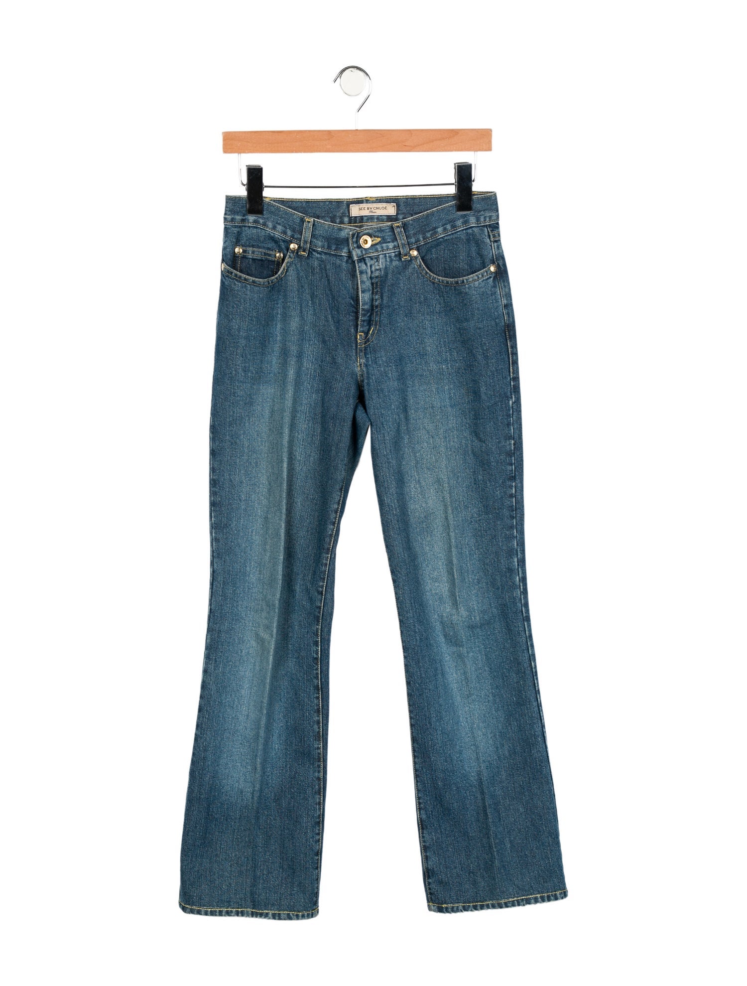 See by Chloé Mid-Rise Wide Leg Jeans