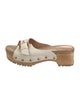 See by Chloé Leather Studded Accents Slides