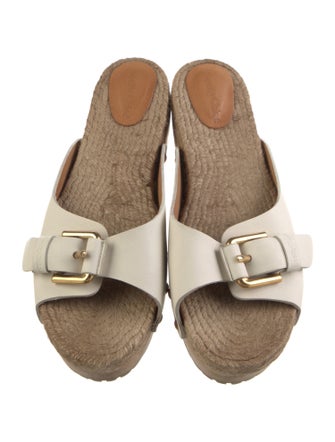 See by Chloé Leather Studded Accents Slides