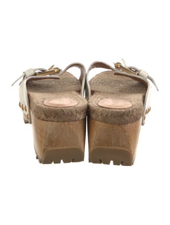 See by Chloé Leather Studded Accents Slides