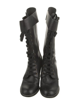 See by Chloé Leather Lace-Up Boots