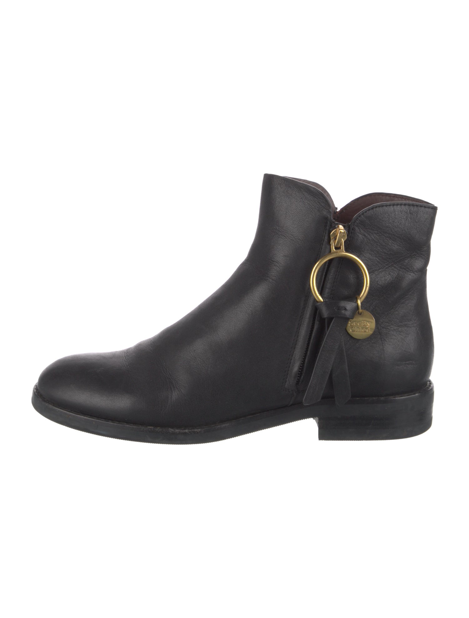 See by Chloé Leather Moto Boots