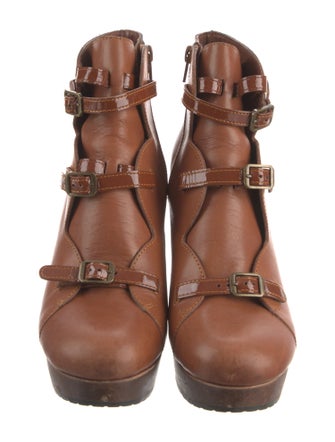 See by Chloé Leather Lace-Up Boots