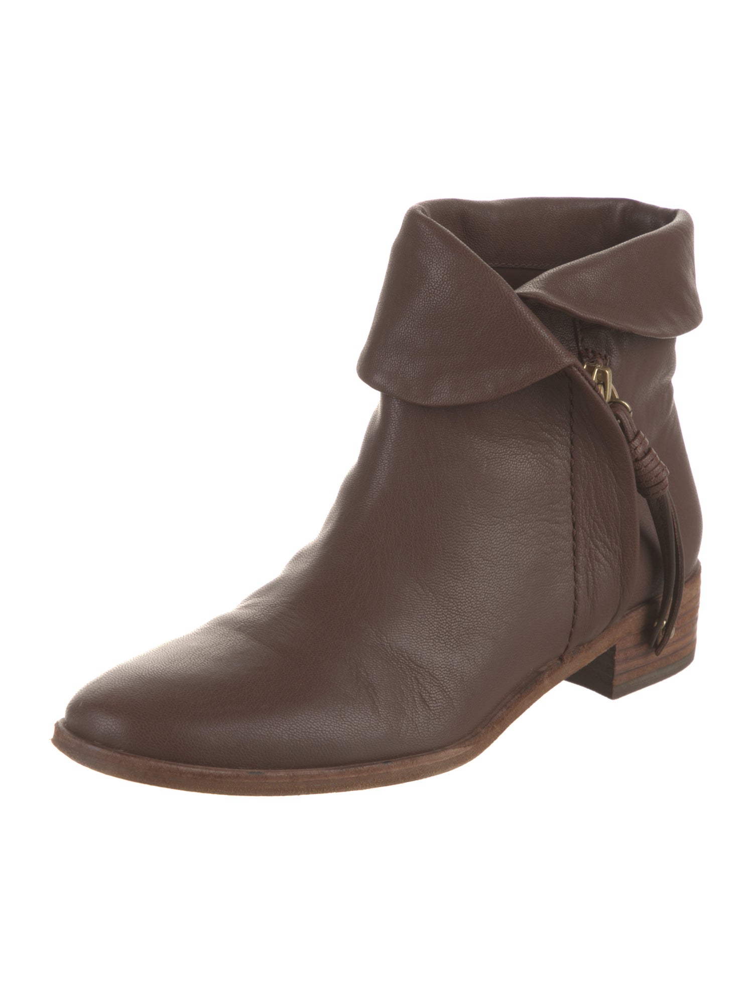 See by Chloé Leather Moto Boots