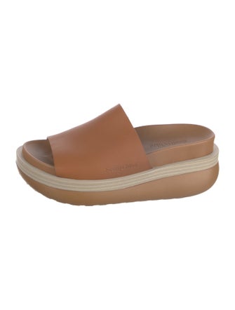 See by Chloé Leather Slides