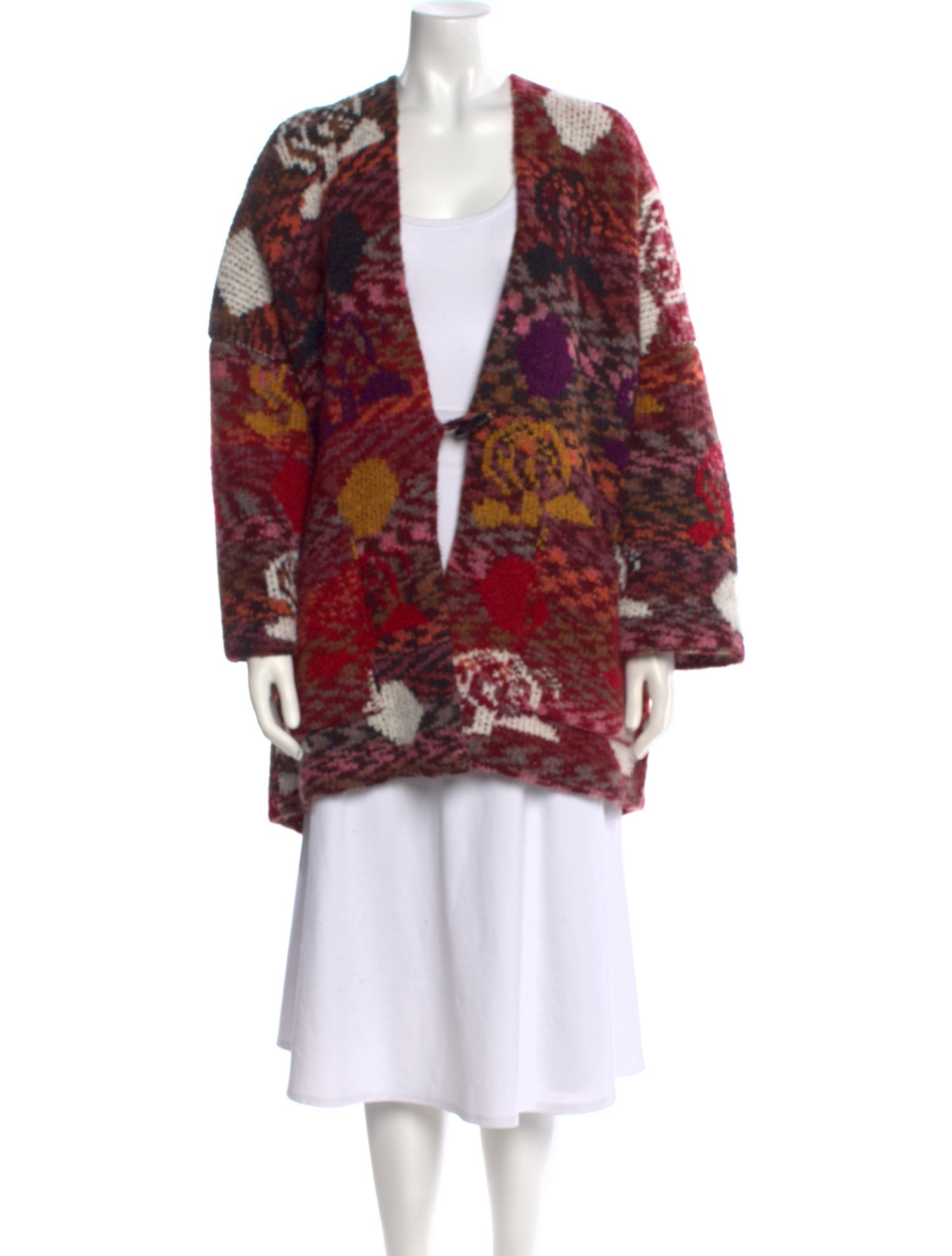 See by Chloé Printed V-Neck Sweater w/ Tags