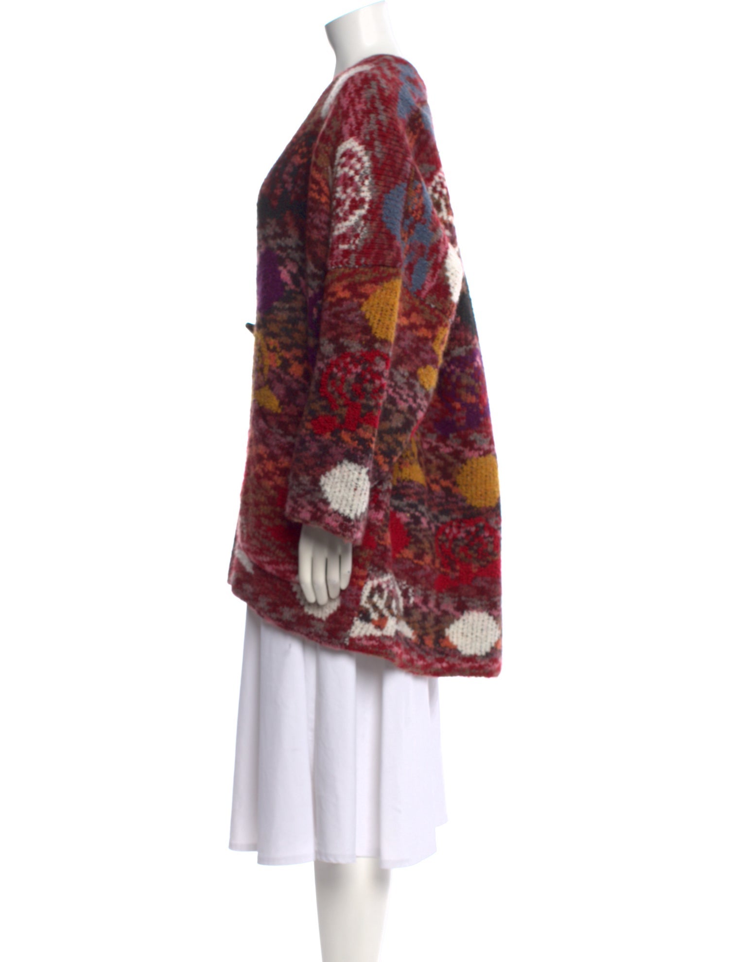 See by Chloé Printed V-Neck Sweater w/ Tags