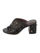 See by Chloé Leather Studded Accents Slides