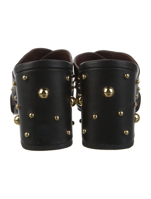 See by Chloé Leather Studded Accents Slides