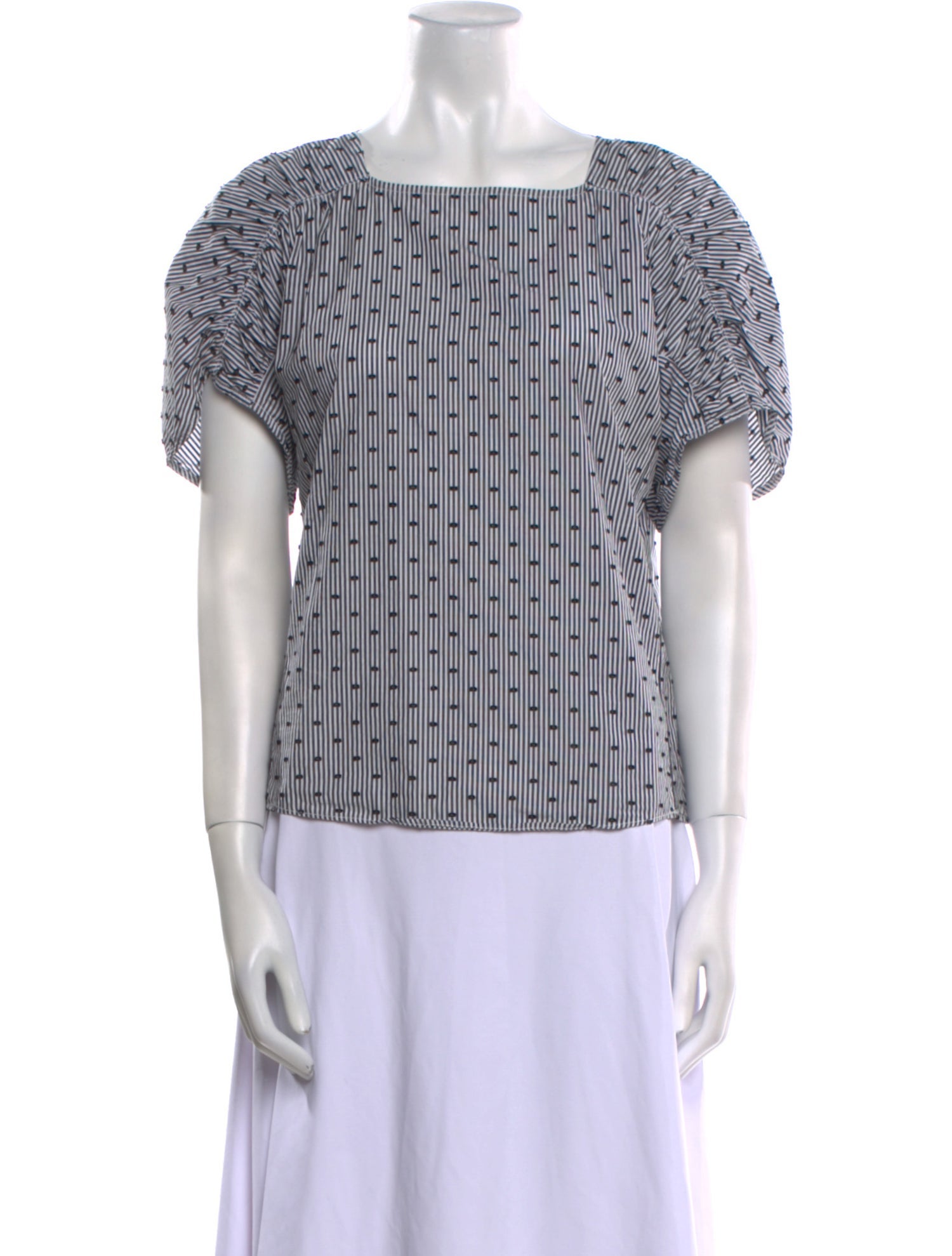 See by Chloé Printed Square Neckline Top