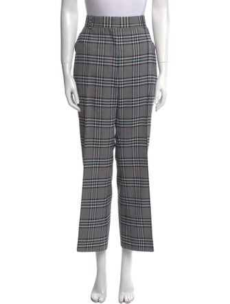 See by Chloé Plaid Print Wide Leg Pants