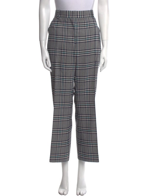 See by Chloé Plaid Print Wide Leg Pants