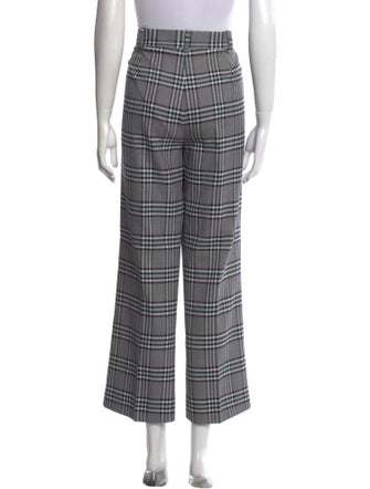 See by Chloé Plaid Print Wide Leg Pants