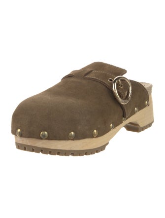 See by Chloé Suede Studded Accents Mules