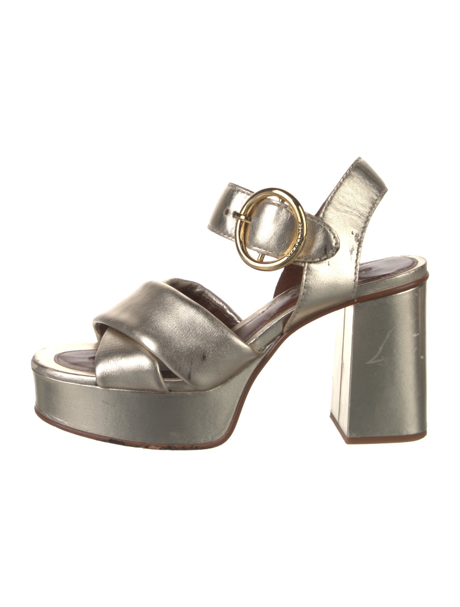 See by Chloé Leather Slingback Sandals