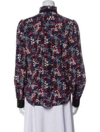 See by Chloé Silk Floral Print Blouse