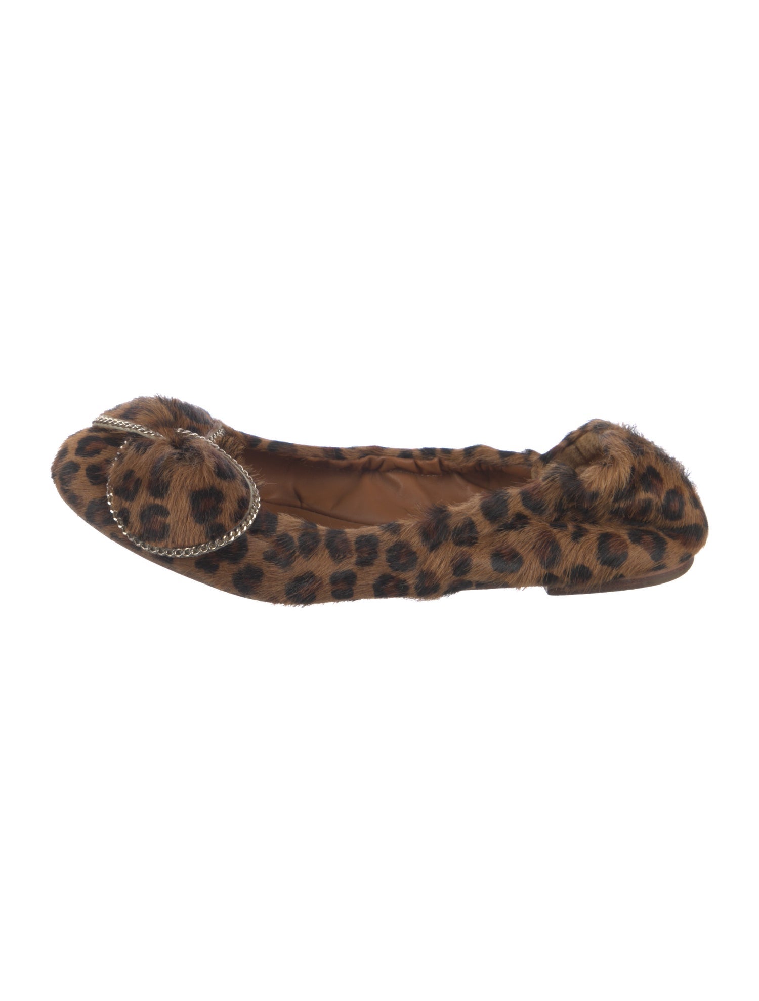 See by Chloé Ponyhair Animal Print Ballet Flats