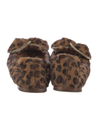See by Chloé Ponyhair Animal Print Ballet Flats