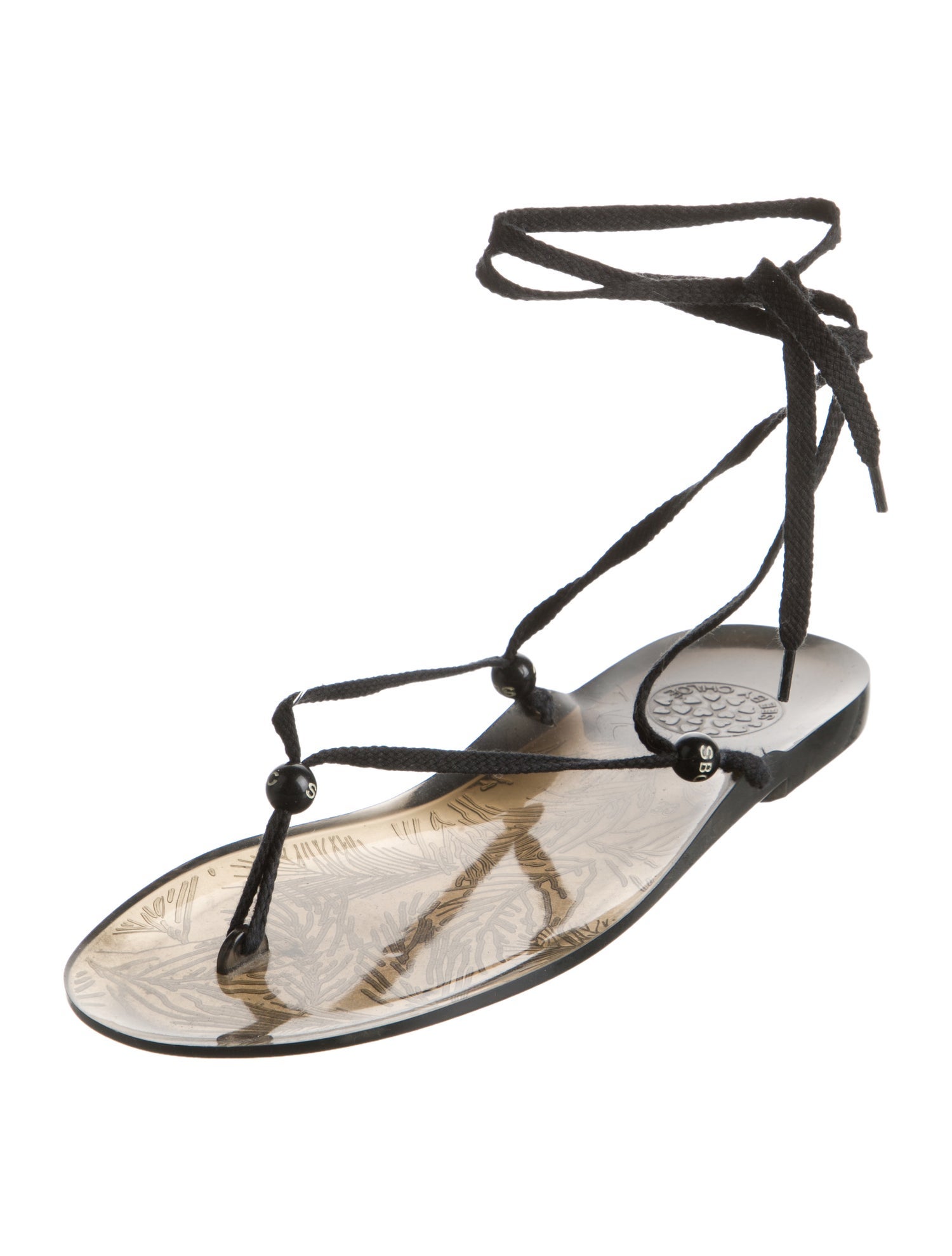 See by Chloé Rubber T-Strap Sandals