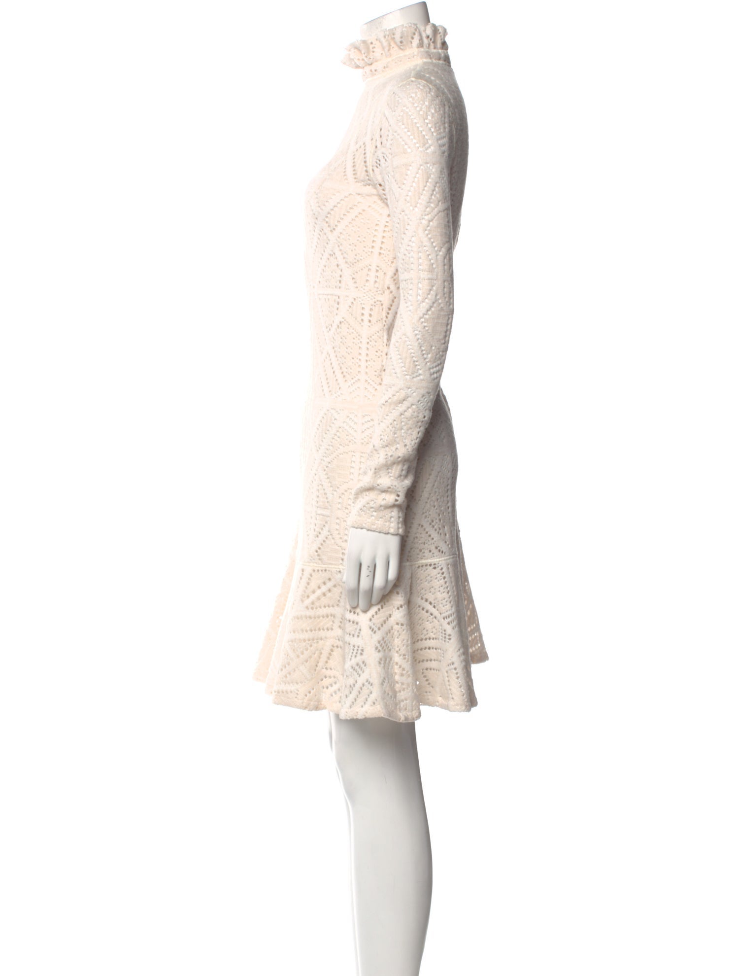 See by Chloé Lace Pattern Mini Dress