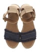 See by Chloé Denim Raw-Edge Trim Espadrilles