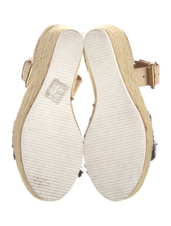 See by Chloé Denim Raw-Edge Trim Espadrilles