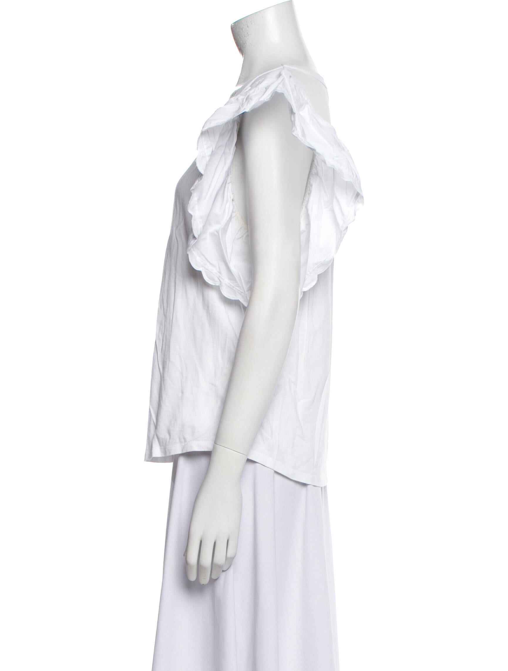 See by Chloé Crew Neck Short Sleeve Blouse