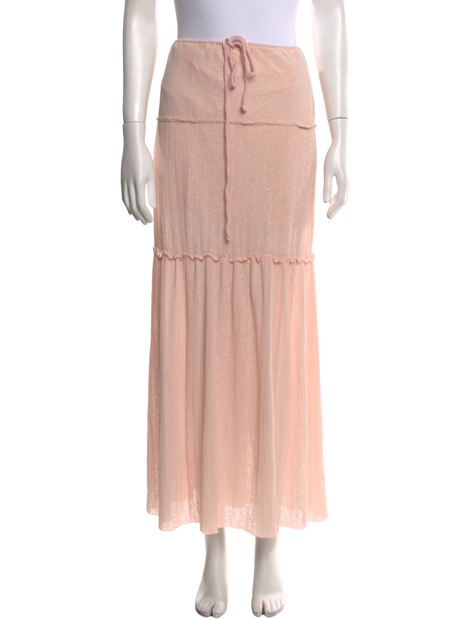 See by Chloé Ruffle Embellishment Midi Length Skirt