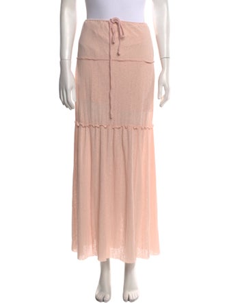 See by Chloé Ruffle Embellishment Midi Length Skirt