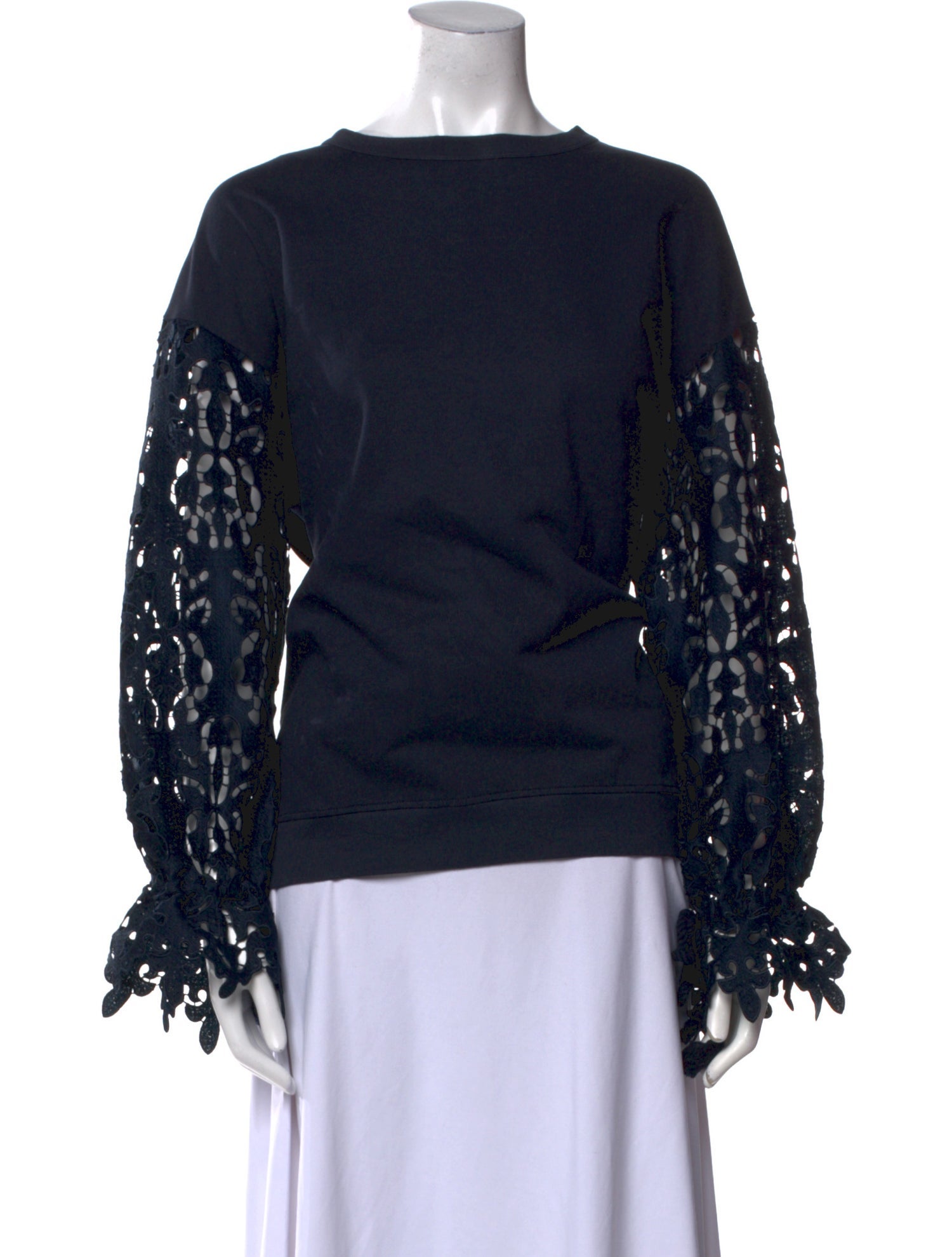 See by Chloé Bateau Neckline Long Sleeve Blouse