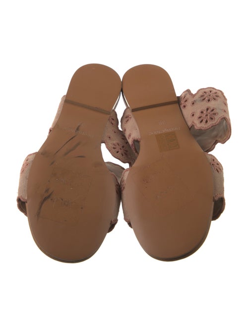 See by Chloé Suede Embroidered Accent Slides