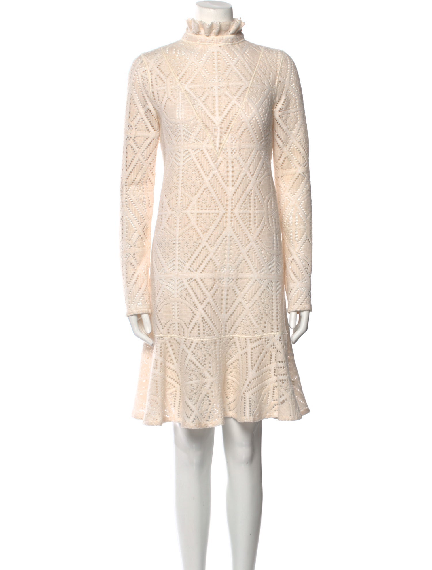 See by Chloé Lace Pattern Knee-Length Dress