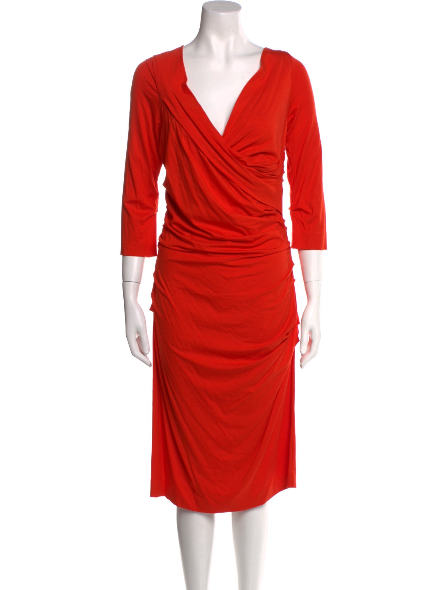 See by Chloé V-Neck Midi Length Dress