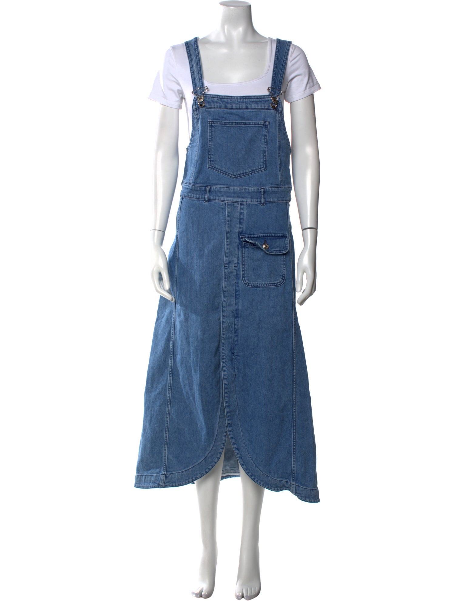 See by Chloé Square Neckline Long Dress