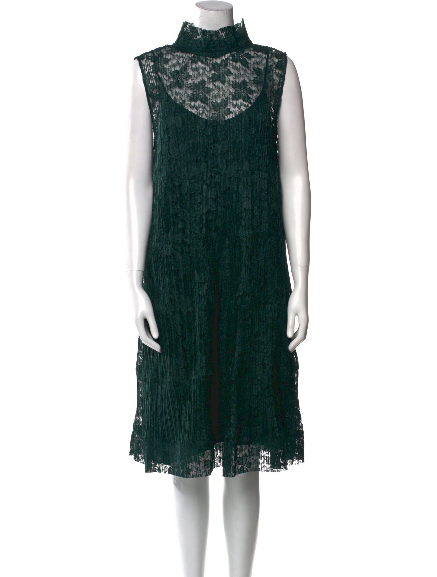 See by Chloé Mock Neck Knee-Length Dress