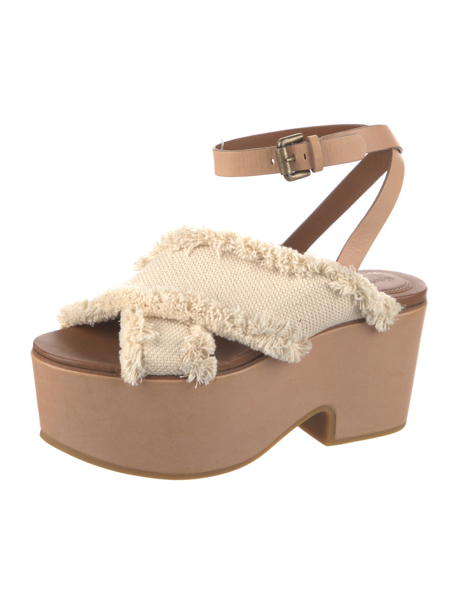 See by Chloé Raw-Edge Trim Sandals