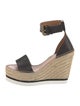 See by Chloé Leather Whipstitch Trim Espadrilles