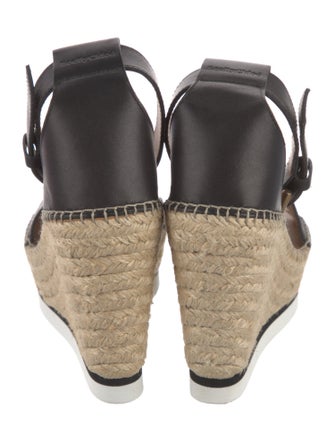 See by Chloé Leather Whipstitch Trim Espadrilles