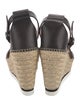 See by Chloé Leather Whipstitch Trim Espadrilles