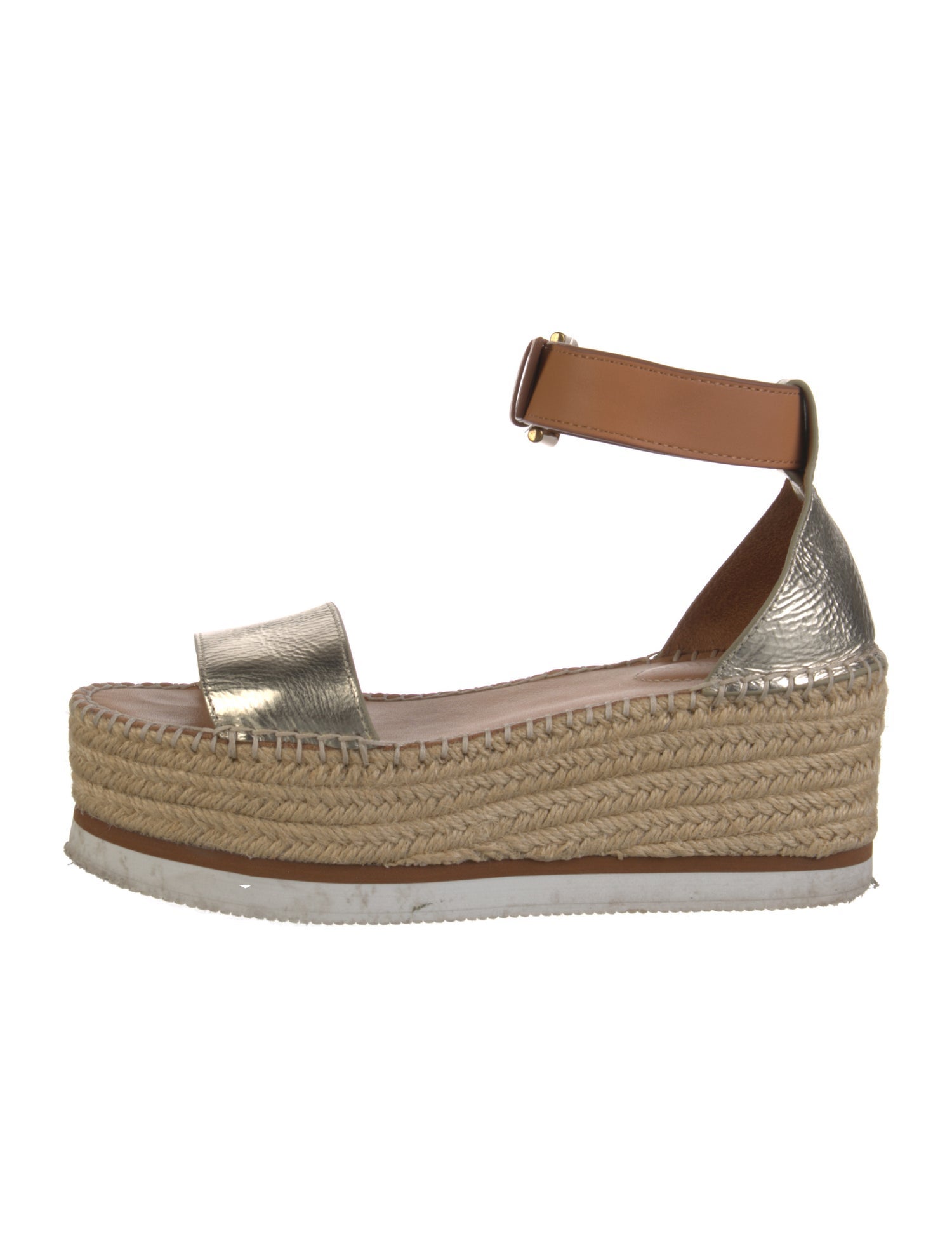 See by Chloé Suede Colorblock Pattern Espadrilles