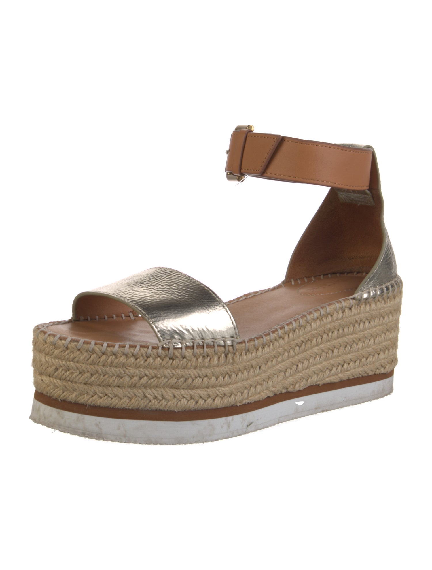See by Chloé Suede Colorblock Pattern Espadrilles