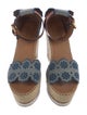 See by Chloé Suede Colorblock Pattern Espadrilles